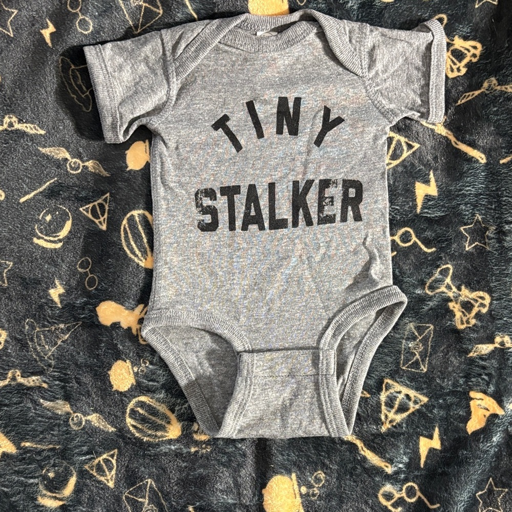 Rabbit Skins Gray Tiny Stalker Bodysuit